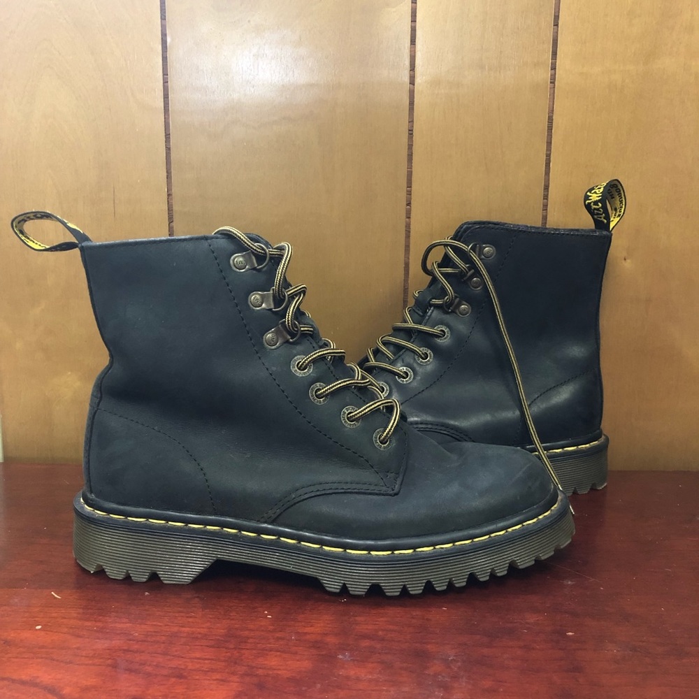Matte black Doc Martens